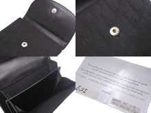 画像をギャラリービューアに読み込む, CHRISTIAN DIOR クリスチャンディオール トロッター 二つ折り 財布 コンパクト ブラック 美品 中古 4c068602