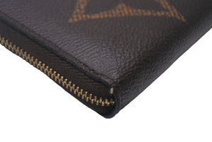 極美品 LOUIS VUITTON ルイヴィトン M69354 ジッピーコインパース モノグラム・ジャイアント コインケース 小銭入れ ブラウン 中古 4c068609