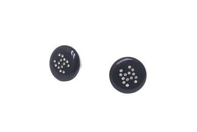 CHANEL シャネル ピアス 両耳 ココマーク ブラック ラインストーン レジン アクセサリー 美品 中古 4c068671