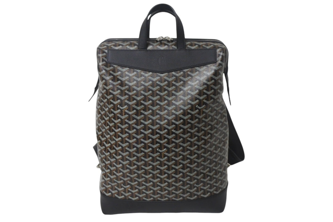 新品未使用 GOYARD ゴヤール シザルパン バックパック ブラック リュック カーフスキン CISALPMMLTY01CL01P シルバー金具 中古 4c068689