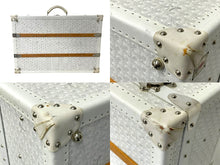 画像をギャラリービューアに読み込む, GOYARD ゴヤール パラス トランクケース ヘリンボーン柄 オーダー品 レザー ホワイト 美品 中古 4c068714