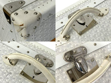 画像をギャラリービューアに読み込む, GOYARD ゴヤール パラス トランクケース ヘリンボーン柄 オーダー品 レザー ホワイト 美品 中古 4c068714