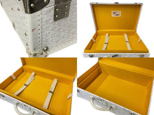 画像をギャラリービューアに読み込む, GOYARD ゴヤール パラス トランクケース ヘリンボーン柄 オーダー品 レザー ホワイト 美品 中古 4c068714