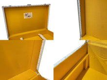 画像をギャラリービューアに読み込む, GOYARD ゴヤール パラス トランクケース ヘリンボーン柄 オーダー品 レザー ホワイト 美品 中古 4c068714