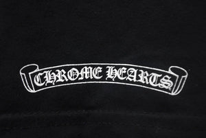 CHROME HEARTS クロムハーツ フォティ 半袖Ｔシャツ 新型 FOTI ブラック コットン プリント ロゴ サイズL 美品 中古 4c068720