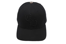 Load image into Gallery viewer, 極美品 Chrome Hearts クロムハーツ キャップ CHロゴ U.S.A製 ウール コットン シルバー925 ブラック ホワイト サイズ7 1/4 中古 4c068726
