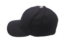 Load image into Gallery viewer, 極美品 Chrome Hearts クロムハーツ キャップ CHロゴ U.S.A製 ウール コットン シルバー925 ブラック ホワイト サイズ7 1/4 中古 4c068726