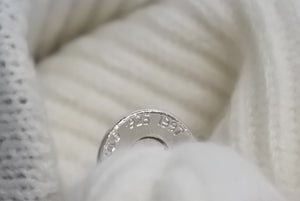 新品未使用 CHROME HEARTS クロムハーツ カシミア ビーニー ニットキャップ BIG DADDY ビッグ ダディ ホワイト 中古 4c068771