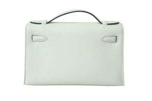 新品未使用 HERMES エルメス ポシェット ケリー ヴェールフィズ スイフト ハンドバッグ シルバー金具 U刻印 中古 4c068777
