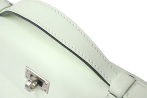新品未使用 HERMES エルメス ポシェット ケリー ヴェールフィズ スイフト ハンドバッグ シルバー金具 U刻印 中古 4c068777