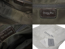 Load image into Gallery viewer, ChristianDior クリスチャンディオール ロマンティック ハンドバッグ トロッター PVC ベロア レザー ブラウン 美品 中古 4c068791