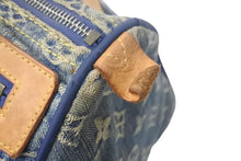Load image into Gallery viewer, LOUISVUITTON ルイヴィトン ネオスピーディ ハンドバッグ M95019 モノグラムデニム ブルー ブラウン ゴールド 良品 中古 4c068797
