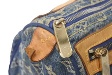 Load image into Gallery viewer, LOUISVUITTON ルイヴィトン ネオスピーディ ハンドバッグ M95019 モノグラムデニム ブルー ブラウン ゴールド 良品 中古 4c068797