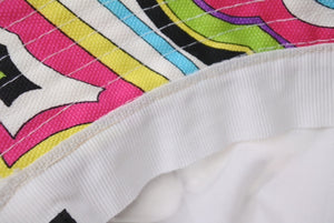 極美品 EMILIO PUCCI エミリオプッチ サマーバケットハット マルチカラー コットン100% 51GF03 中古 4b00068