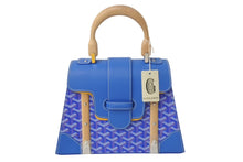 Load image into Gallery viewer, 新品未使用 Goyard ゴヤールサイゴンPM 2WAYショルダーバッグ ハンドバッグ ゴヤールディンキャンバス ブルー ウッド 4c068807