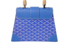 Load image into Gallery viewer, 新品未使用 Goyard ゴヤールサイゴンPM 2WAYショルダーバッグ ハンドバッグ ゴヤールディンキャンバス ブルー ウッド 4c068807