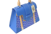 Load image into Gallery viewer, 新品未使用 Goyard ゴヤールサイゴンPM 2WAYショルダーバッグ ハンドバッグ ゴヤールディンキャンバス ブルー ウッド 4c068807
