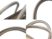 Load image into Gallery viewer, CELINE セリーヌ ラゲージ ミニショッパー トートバッグ ハンドバッグ AT1103 レザー ベージュ シルバー金具 美品 中古 4c068810