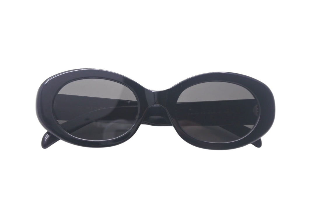 CELINE セリーヌ サングラス CL40194U サイズ52□22 145 トリオンフ ブラック アセテート プラスチック 良品 中古 4c068817