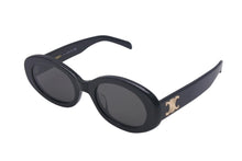 Load image into Gallery viewer, CELINE セリーヌ サングラス CL40194U サイズ52□22 145 トリオンフ ブラック アセテート プラスチック 良品 中古 4c068817