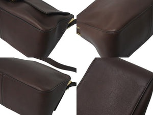 FENDI フェンディ ショルダーバッグ ビッグマンマバケット 8BR638-D16 イタリア製 レザー ブラウン ゴールド 美品 中古 4c068323 