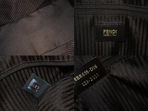 FENDI フェンディ ショルダーバッグ ビッグマンマバケット 8BR638-D16 イタリア製 レザー ブラウン ゴールド 美品 中古 4c068323 