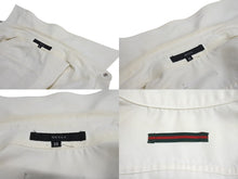 Load image into Gallery viewer, GUCCI グッチ トムフォード期 デニムシャツ デニムジャケット WG413 コットン ホワイト シルバー金具 サイズ38 良品 中古 4c068880