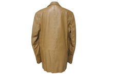 Load image into Gallery viewer, HUGOBOSS ヒューゴボス レザージャケット コート テーラードジャケット ラムレザー ブラウン サイズ46 美品 中古 4c068888