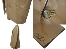 Load image into Gallery viewer, HUGOBOSS ヒューゴボス レザージャケット コート テーラードジャケット ラムレザー ブラウン サイズ46 美品 中古 4c068888