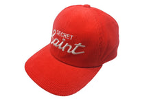 Load image into Gallery viewer, 新品未使用 SAINT MICHAEL セントマイケル CAP キャップ SECRET シークレット コーデュロイ レッド ホワイト サイズ0S 中古 4c068898