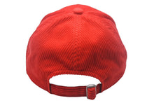 Load image into Gallery viewer, 新品未使用 SAINT MICHAEL セントマイケル CAP キャップ SECRET シークレット コーデュロイ レッド ホワイト サイズ0S 中古 4c068898