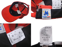 Load image into Gallery viewer, 新品未使用 SAINT MICHAEL セントマイケル CAP キャップ SECRET シークレット コーデュロイ レッド ホワイト サイズ0S 中古 4c068898