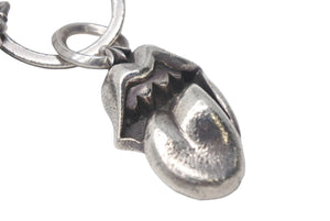 CHROME HEARTS クロムハーツ リップアンドタン スプリットダガー キーリング 重量55.5g シルバー925 2002刻印 美品 中古 4c068902
