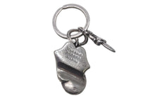 Load image into Gallery viewer, CHROME HEARTS クロムハーツ リップアンドタン スプリットダガー キーリング 重量55.5g シルバー925 2002刻印 美品 中古 4c068902