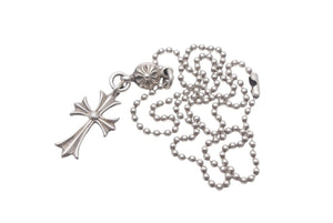 CHROME HEARTS クロムハーツ 1ボールタイニーCHクロスチャーム ネックレス 重量12.7g 全長52.5cm シルバー925 美品 中古 4c068904