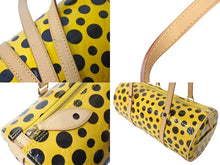 Load image into Gallery viewer, 極美品 LOUIS VUITTON ルイヴィトン×草間彌生 ハンドバッグ パピヨン モノグラム パンプキンドット イエロー M91424 中古 4c068910