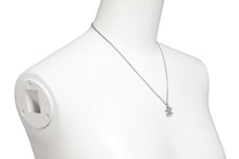 Load image into Gallery viewer, CHANEL シャネル ココマーク ネックレス ラインストーン アクセサリー 6.0g メタル フランス製 シルバー 美品 中古 4c068919