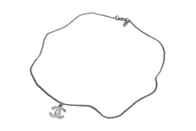 Load image into Gallery viewer, CHANEL シャネル ココマーク ネックレス ラインストーン アクセサリー 6.0g メタル フランス製 シルバー 美品 中古 4c068919