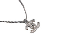 Load image into Gallery viewer, CHANEL シャネル ココマーク ネックレス ラインストーン アクセサリー 6.0g メタル フランス製 シルバー 美品 中古 4c068919