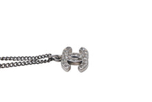 Load image into Gallery viewer, CHANEL シャネル ココマーク ネックレス ラインストーン アクセサリー 6.0g メタル フランス製 シルバー 美品 中古 4c068919