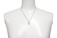 Load image into Gallery viewer, CHANEL シャネル ココマーク ネックレス ラインストーン アクセサリー 6.0g メタル フランス製 シルバー 美品 中古 4c068919