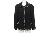 Load image into Gallery viewer, MOSCHINO CHEAP&amp;CHIC モスキーノ チープアンドシック スパンコール ポリエステル ブラック ゴールド金具 36 美品 中古 4c068932