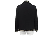 Load image into Gallery viewer, MOSCHINO CHEAP&amp;CHIC モスキーノ チープアンドシック スパンコール ポリエステル ブラック ゴールド金具 36 美品 中古 4c068932