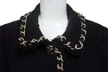 Load image into Gallery viewer, MOSCHINO CHEAP&amp;CHIC モスキーノ チープアンドシック スパンコール ポリエステル ブラック ゴールド金具 36 美品 中古 4c068932