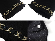 Load image into Gallery viewer, MOSCHINO CHEAP&amp;CHIC モスキーノ チープアンドシック スパンコール ポリエステル ブラック ゴールド金具 36 美品 中古 4c068932