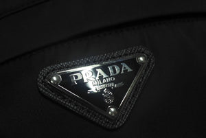 PRADA プラダ ノースリーブ ワンピース 230691 サイズ36 トライアングルロゴ Re Nylon リナイロン 黒 美品 中古 4c068945 