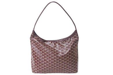 新品同様 GOYARD ゴヤール ボエム ホーボーバッグ バーガンディ BOHEMEPMLTY33CL33P コーティングキャンバス シルバー金具 中古 4c068954