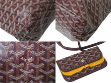 Load image into Gallery viewer, 新品同様 GOYARD ゴヤール ボエム ホーボーバッグ バーガンディ BOHEMEPMLTY33CL33P コーティングキャンバス シルバー金具 中古 4c068954