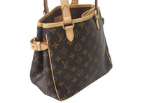 Load image into Gallery viewer, 極美品 LouisVuitton ルイヴィトン バティニョール ヴェルティカル ショルダーバッグ M51153 トアル地 ブラウン ゴールド 中古 4c068968