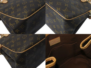 極美品 LouisVuitton ルイヴィトン バティニョール ヴェルティカル ショルダーバッグ M51153 トアル地 ブラウン ゴールド 中古 4c068968